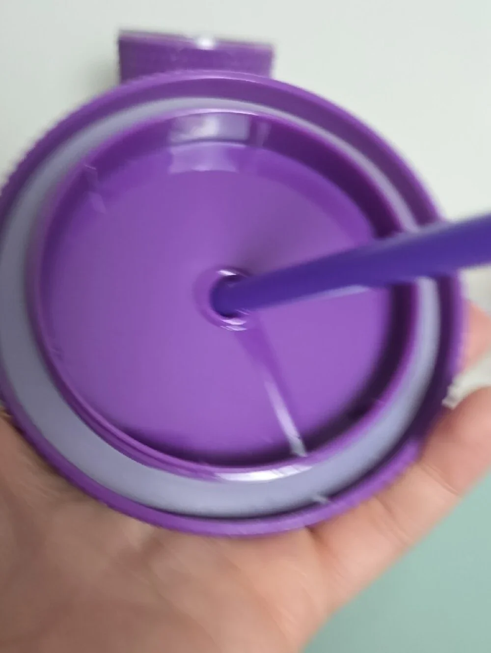 bp Purple Studded Cold Cup with Straw - Textured Party Tumbler